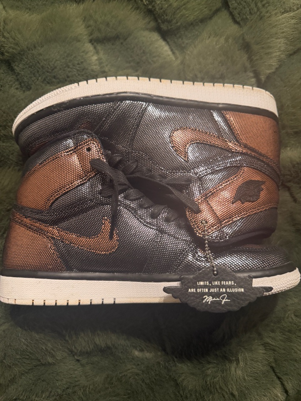 Jordan High Top Sneakers in Black and Copper